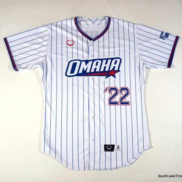 Omaha Storm Chasers 2022 Baseball Jersey Evo Shield Size Large #22 Smith - Picture 1 of 9